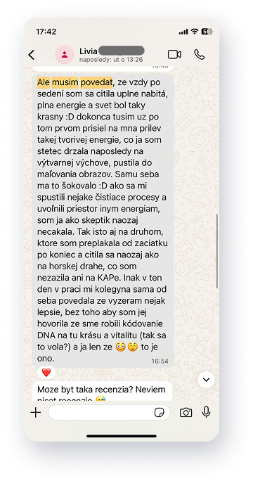 Celý pôvodný screenshot — Lívia
